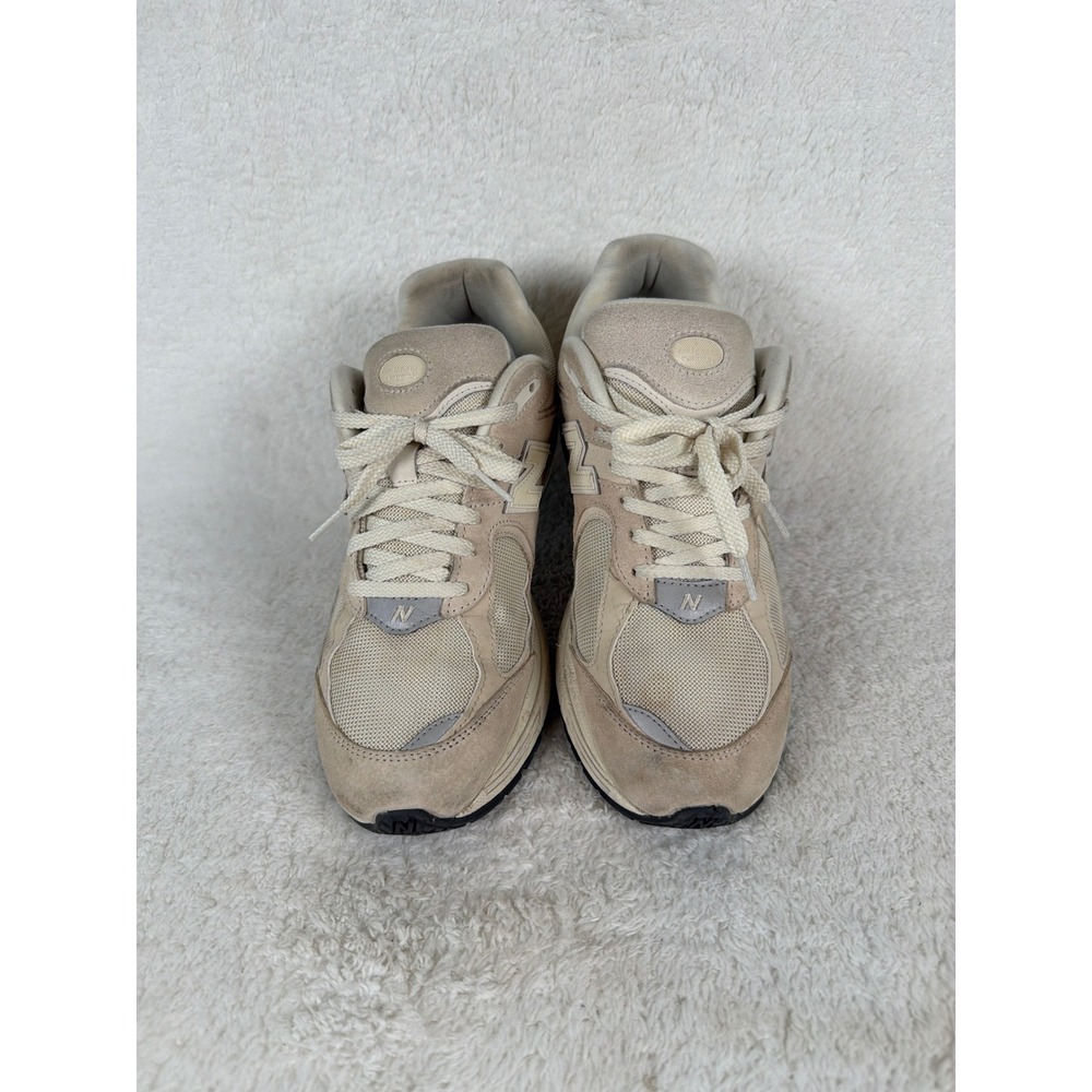 New Balance 2002R Mens 10 Sandstone Tan Suede Mesh Lifestyle Sneakers M2002RCC
